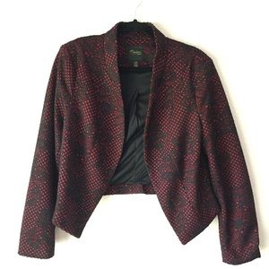 Thalia Sodi Red And Black Jacket Size Large